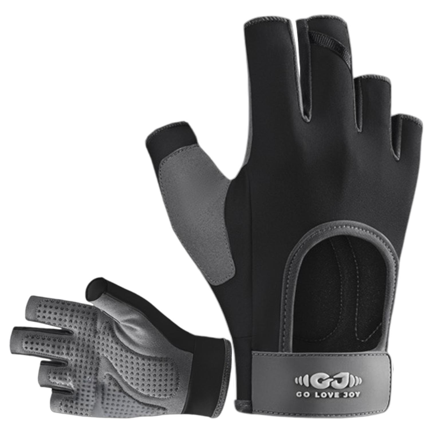 Рукавички без пальців Golovejoy спортивні Чорний (66_15_M_1) Рукавички без пальців Golovejoy спортивні Чорний (66_15_M_1)