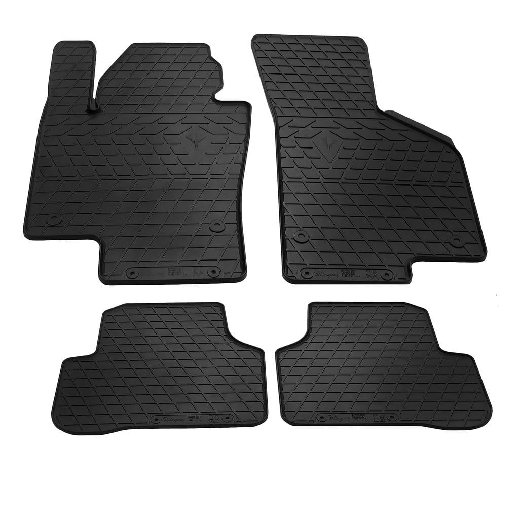 Резиновые коврики Европеец Stingray для Volkswagen Passat B7 2012-2015 гг. резина Черный