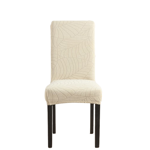 Чехол на стул Large leaves универсальный Кремовый (22391158)