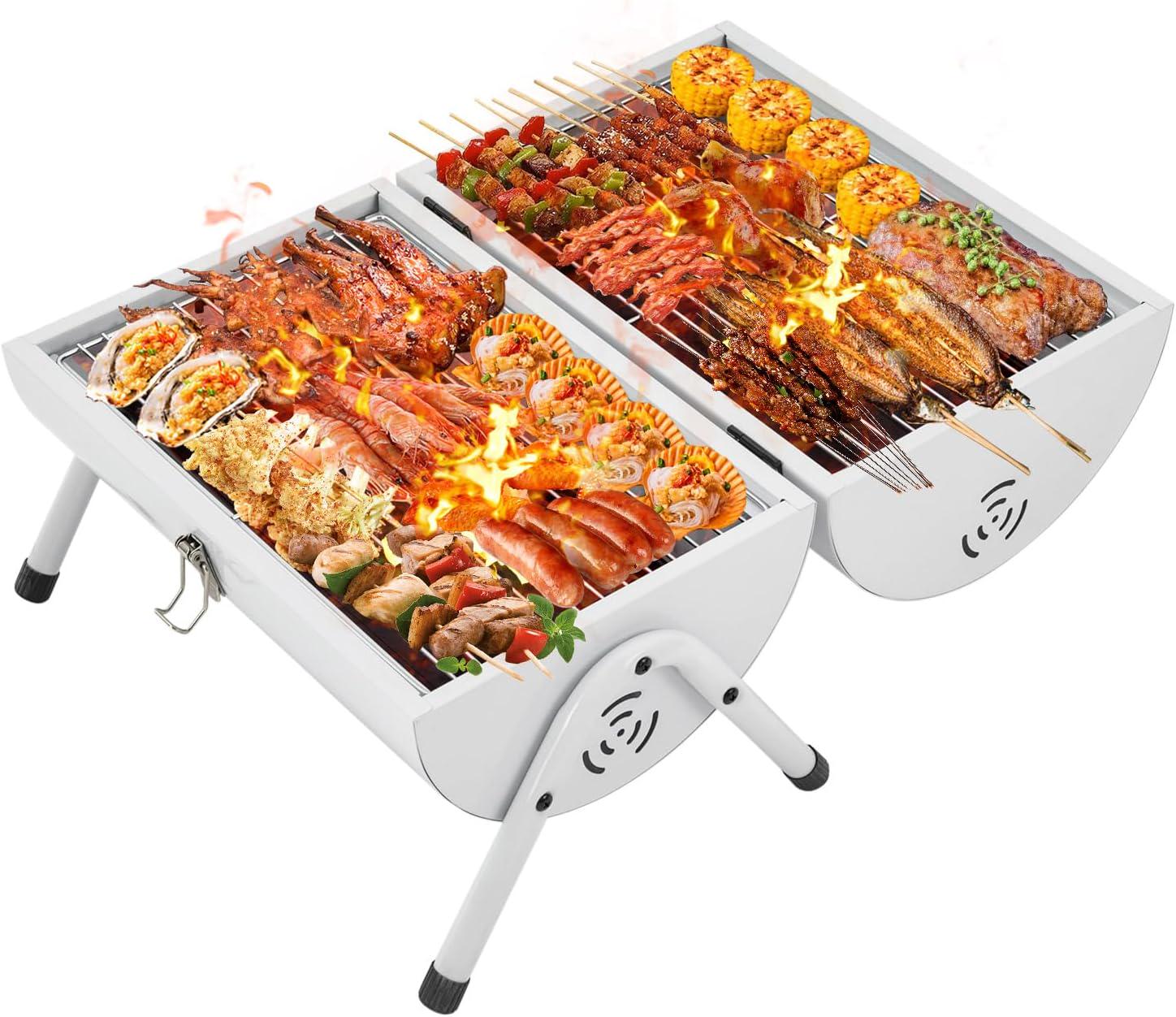 Мангал-гриль Бочка двухсторонний с двумя решетками White (25105770) - фото 8