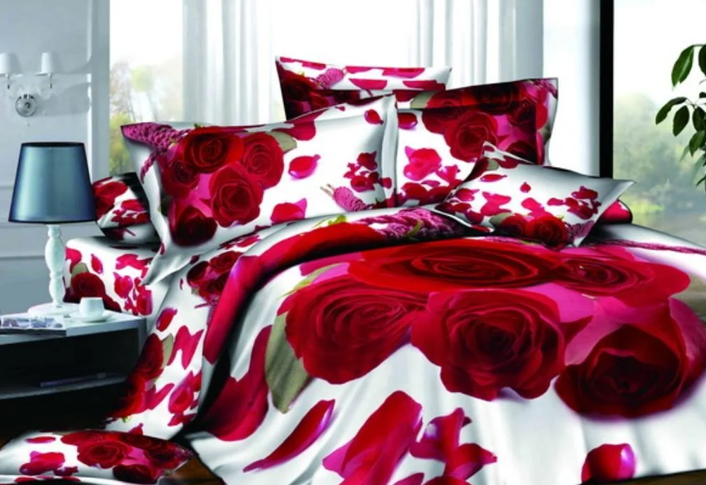 Комплект постільної білизни Love You 3D Свято STP670 полуторний 150x220 см (136)