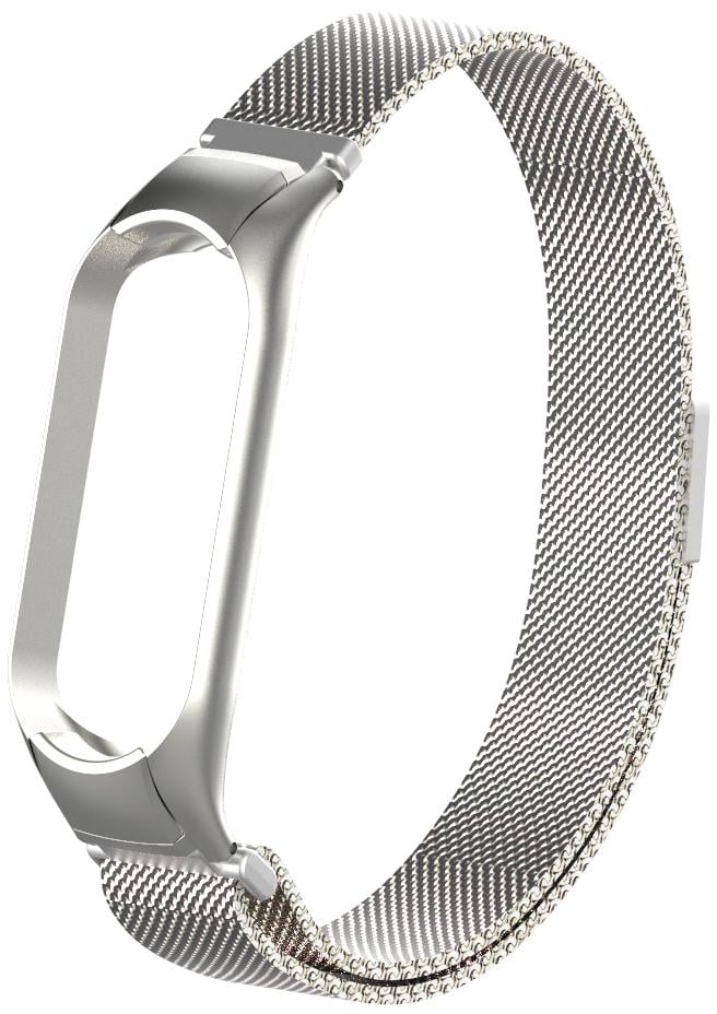 Ремінець Міланська петля Milano Mesh для Mi Band 5/6 Silver (15945-59)