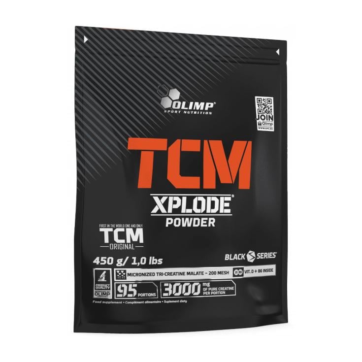Трикреатин малат с витаминами D і B6 Olimp TCM Xplode 450 г Лимон