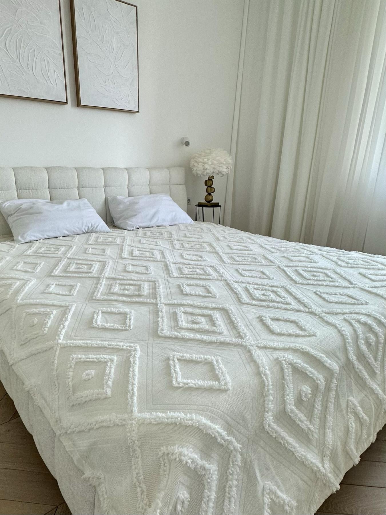 Покрывало Diamond Nordic 180х200 см Молочный (DN180200M)