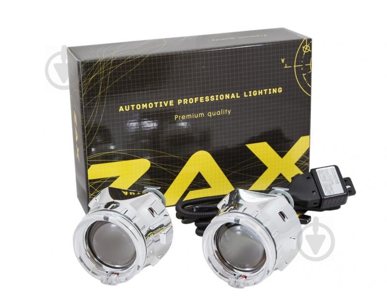 Биксеноновые линзы rVolt stage 2 с ангельскими глазками CREE-LED проводка (hub_txQX09208)