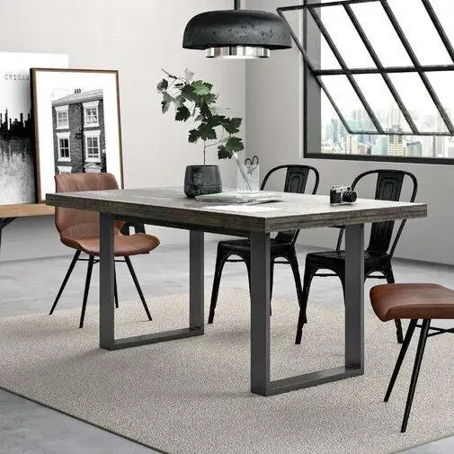 Обеденный стол Loft NS-1128 для кухни и столовой Черный (3075787935) Обеденный стол Loft NS-1128 для кухни и столовой Черный (3075787935)
