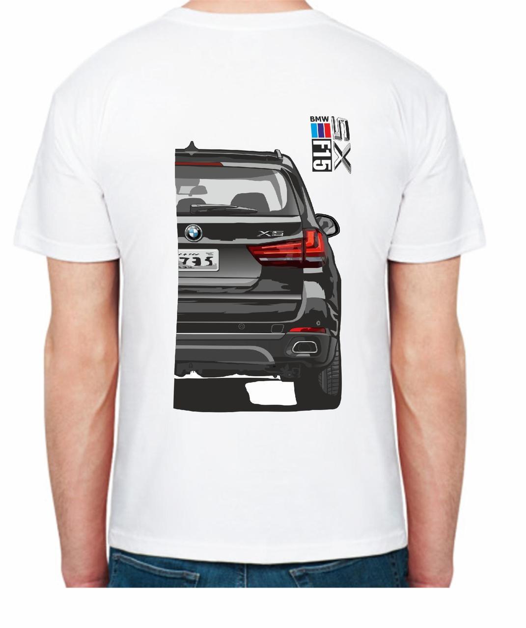 Футболка чоловіча Avtolife BMW X5 F15 Stock FR 207515 XXL Білий (2496231466) - фото 2 Футболка чоловіча Avtolife BMW X5 F15 Stock FR 207515 XXL Білий (2496231466) - фото 2