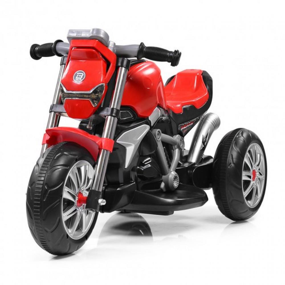 Детский электромотоцикл Bambi M-3639 светомузыка 80х49х37 см Красный (42300142)