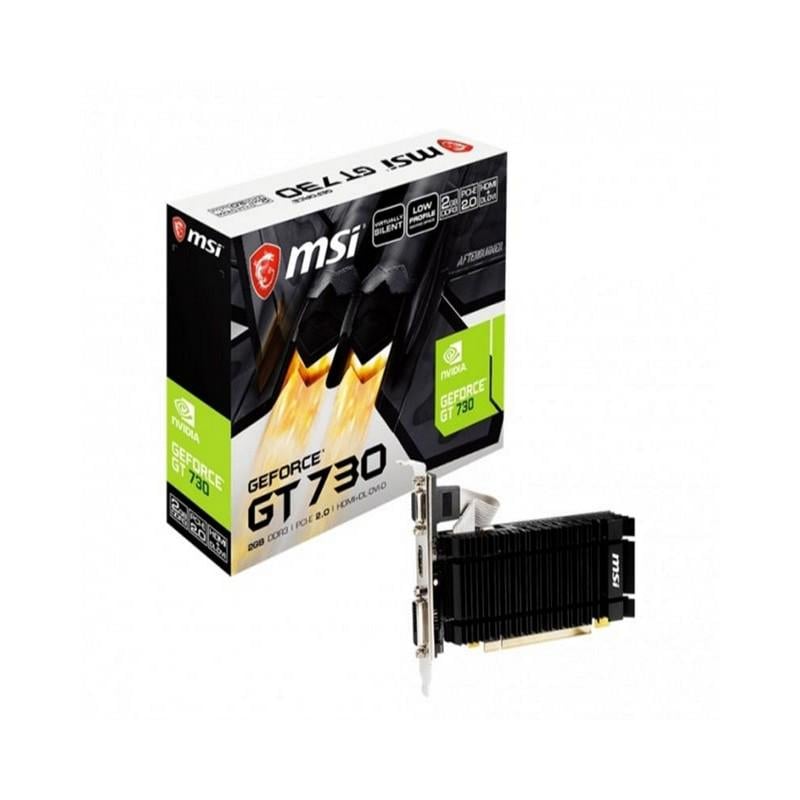 Видеокарта MSI GeForce GT 730 2 GB DDR3 64 bit (N730K-2GD3H/LPV1)