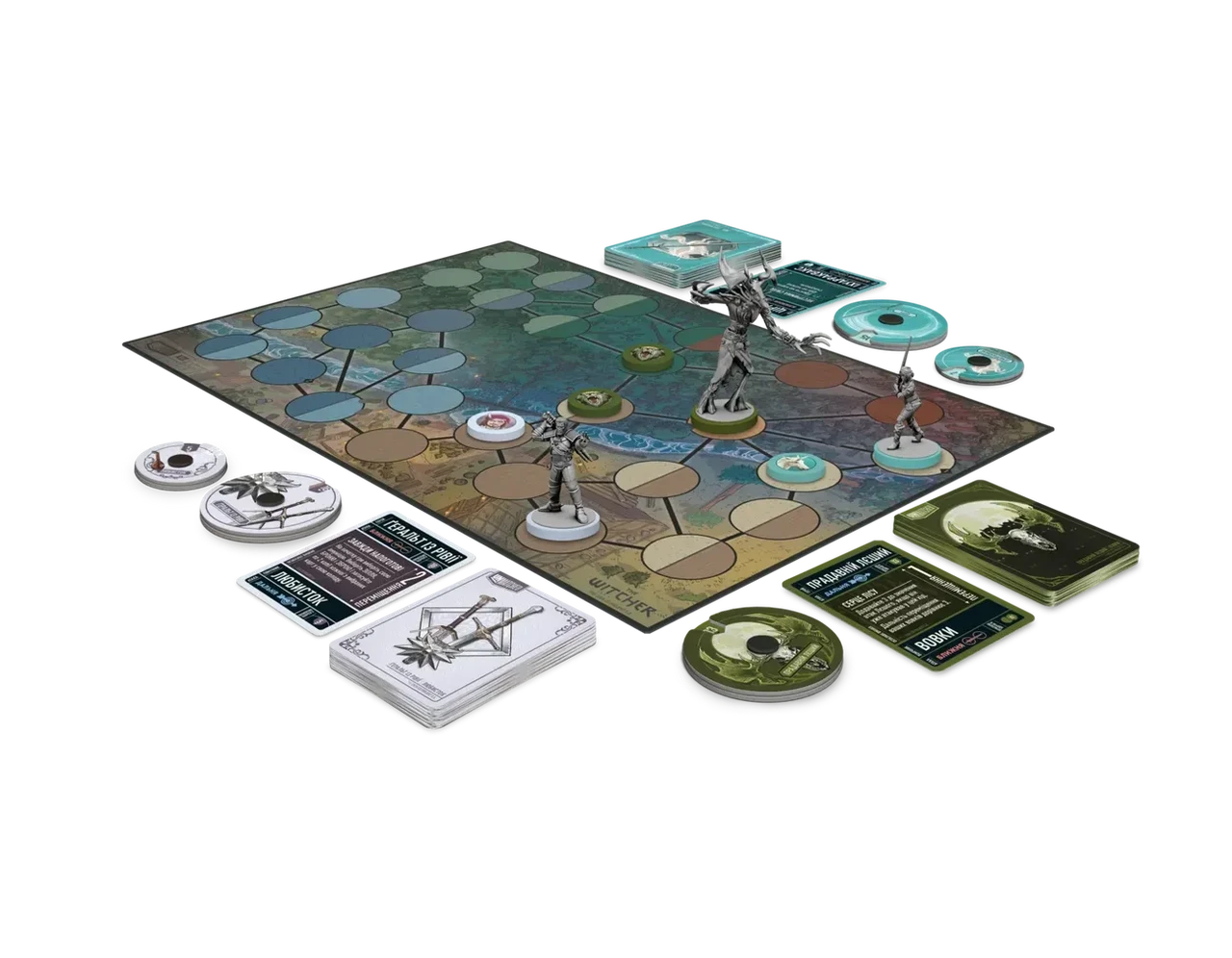 Настольная игра Unmatched Ведьмак Сталь и серебро (2766975614) - фото 2 Настольная игра Unmatched Ведьмак Сталь и серебро (2766975614) - фото 2