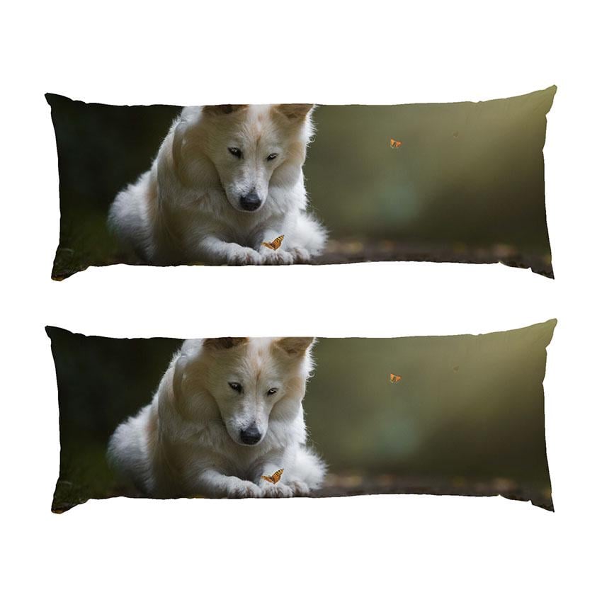 Подушка дакімакура White dog габардин 70х30 см (113556)