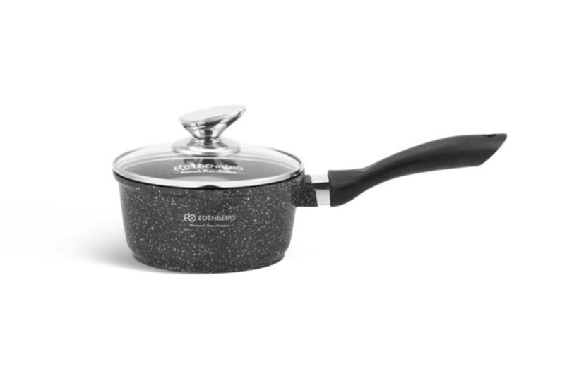 Набір посуду Edenberg з гранітним покриттям 8 предметів Чорний (EB-8143) - фото 3 Набір посуду Edenberg з гранітним покриттям 8 предметів Чорний (EB-8143) - фото 3