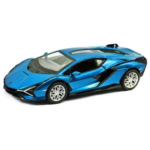 Игрушечная машинка металлическая Lamborghini Sian FKP 37 Голубой (219770)