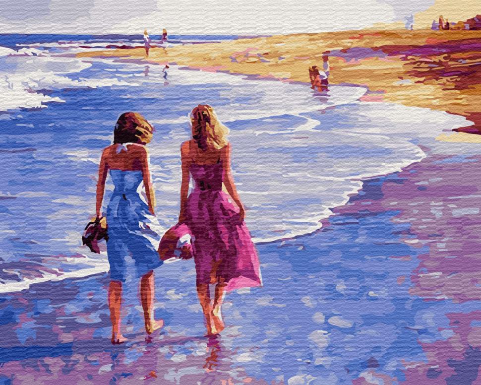 Картина за номерами Brushme Босоніж по пляжу (GX29485)