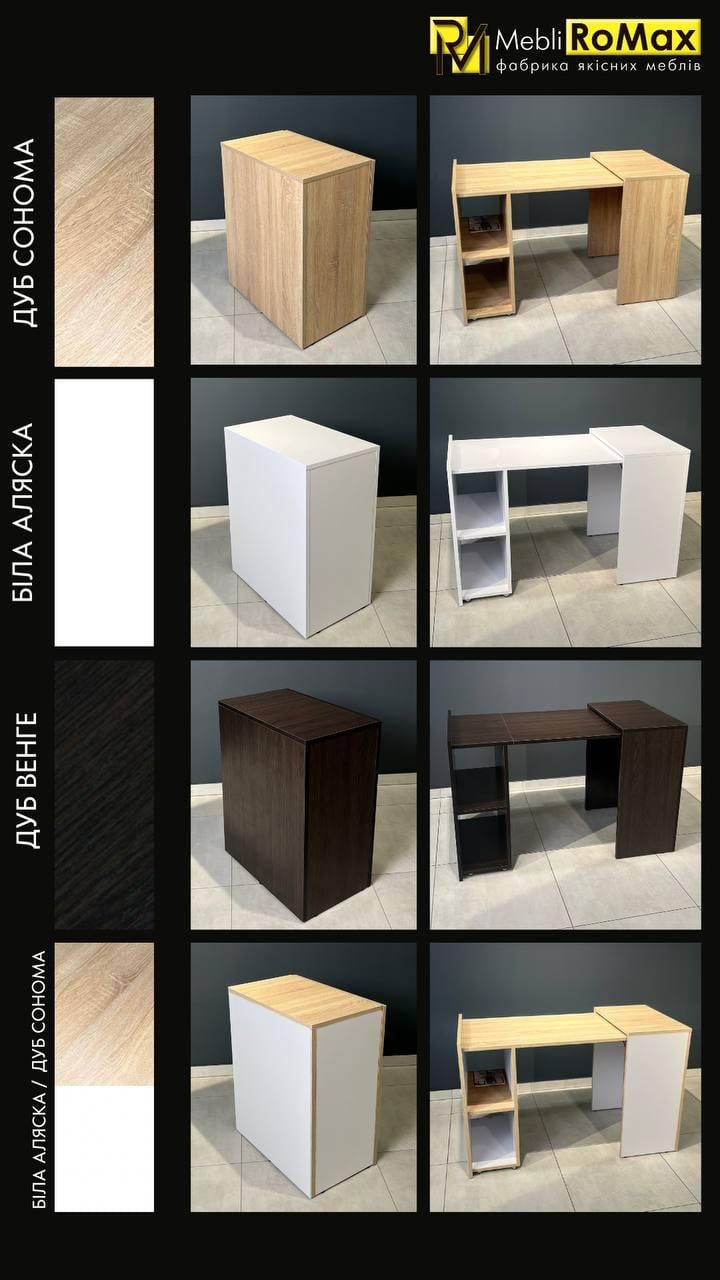 Письмовий стіл трансформер Smart із поличками (000084319) - фото 6 Письмовий стіл трансформер Smart із поличками (000084319) - фото 6