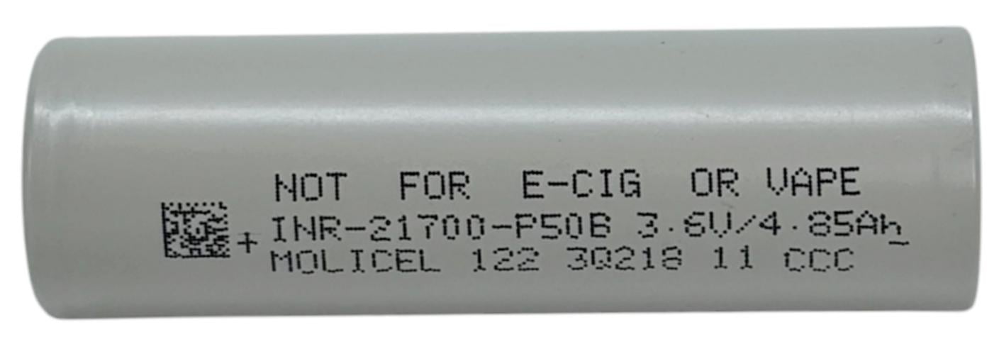 Аккумулятор высокоточный Molicel INR-21700-P50B 3,6 V 5000 mAh Li-Ion (34646040)