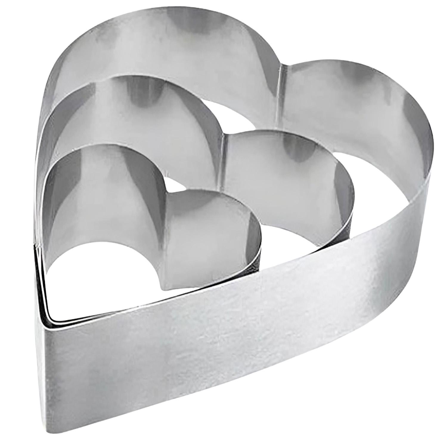 Набор форм для десертов/пирожных/тортов Сердце 20х19х10 см (87041)