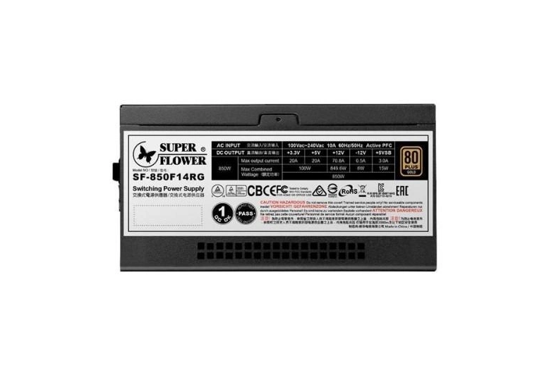 Блок живлення SuperFlower Leadex III Gold ARGB ECO Fanless & Silent Mode Full Modular 850 Вт Чорний (SF-850F14RG) - фото 5