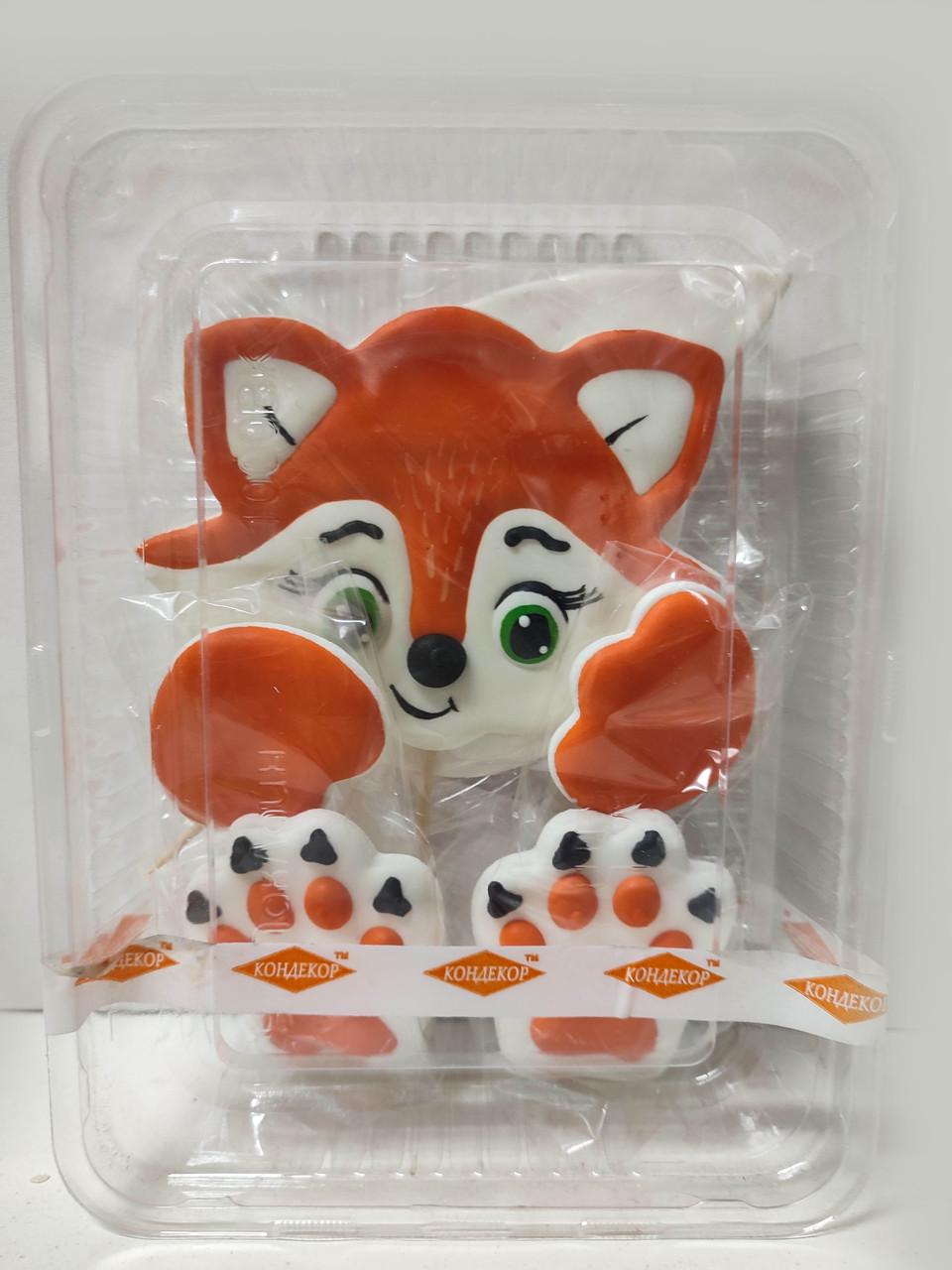 Кондитерський декор з цукрової мастики Лисичка - фото 2