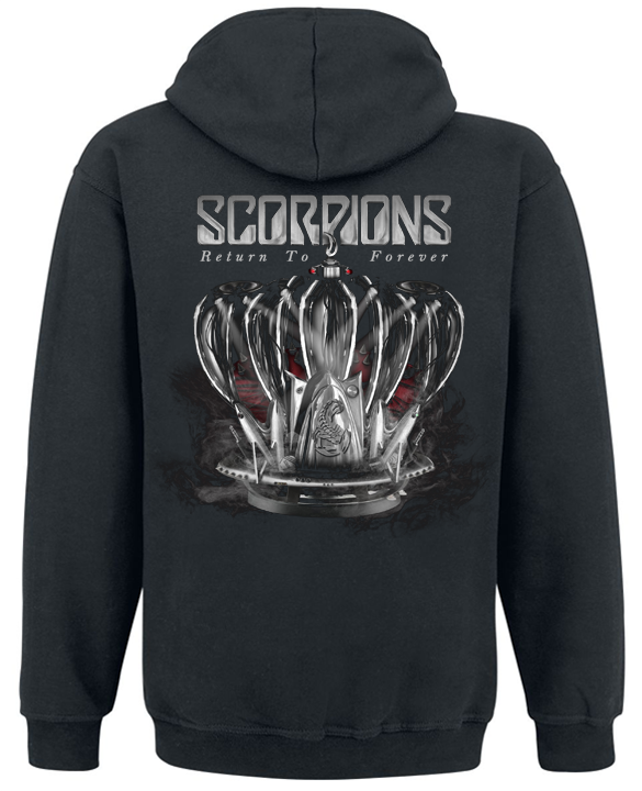 Толстовка с молнией "Scorpions Return To Forever" L Черный (27224) - фото 2 Толстовка с молнией "Scorpions Return To Forever" L Черный (27224) - фото 2