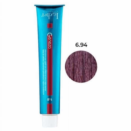 Крем-фарба для волосся професійна стійка аміачна Le Cher Geneza 100 мл 6.94 (6BV) Молочний шоколад (2504788103)