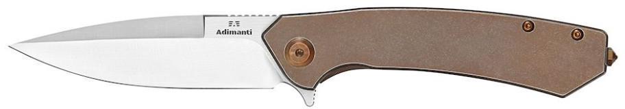 Ніж складаний Adimanti by Ganzo Skimen design Титановий/Коричневий - фото 2 Ніж складаний Adimanti by Ganzo Skimen design Титановий/Коричневий - фото 2