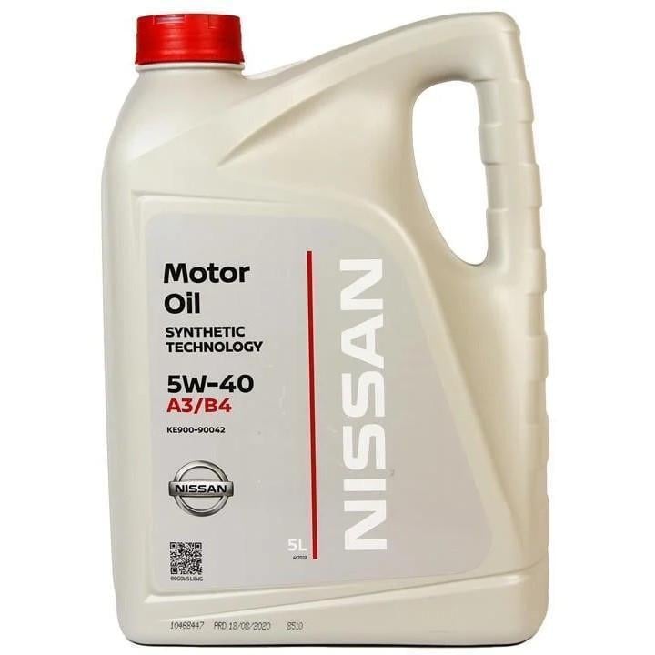 Моторное масло Nissan 5W40 A3/B4 5 л (KE900-90042)
