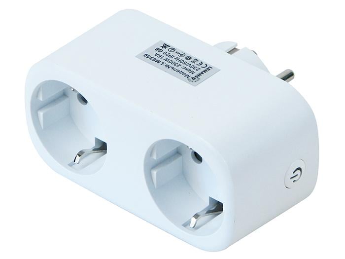 Розетка розумна Lemanso LM6350 WiFi подвійна (24282)