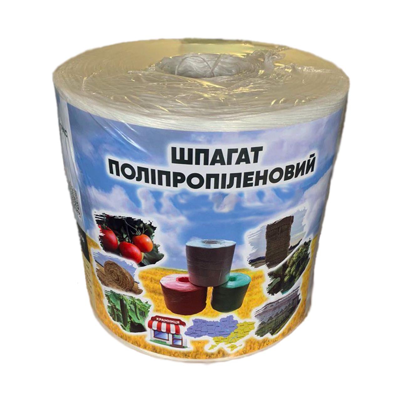 Шпагат поліпропіленовий Інтерполітекс 2200 Текс 2,3 мм 5 кг Білий