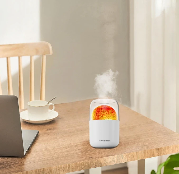 Зволожувач повітря для дому з аромадифузором та ефектом полум'я 280 мл (2564180896) - фото 4