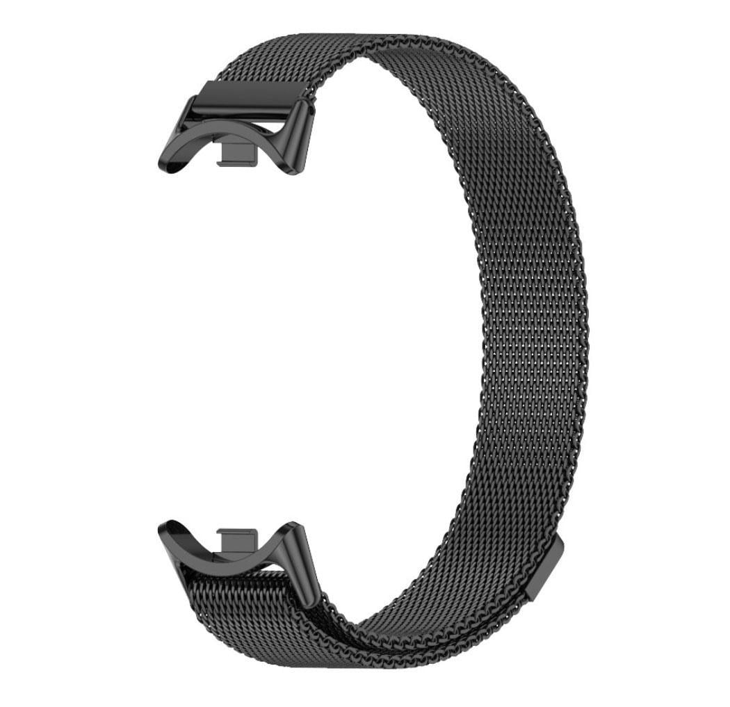 Ремешок металлический Mijobs миланское плетение для фитнес браслета Xiaomi Mi Smart Band 8 Black (1927162713)