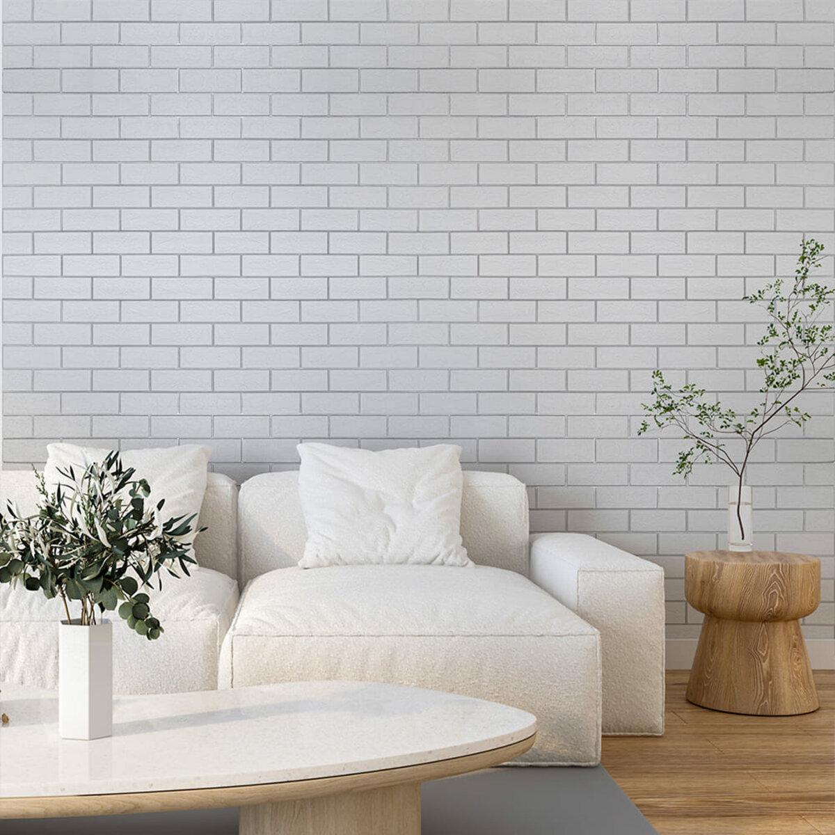 3D-панель стеновая Кирпич 700х700х5мм Белый/Серебристый (SW-00001502) - фото 7 3D-панель стеновая Кирпич 700х700х5мм Белый/Серебристый (SW-00001502) - фото 7