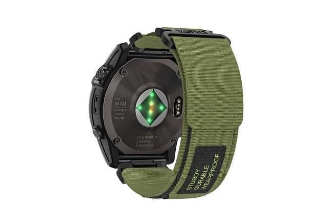 Ремешок Nylon Loop для смарт-часов Garmin Quatix 8 47 мм 22 мм Зеленый