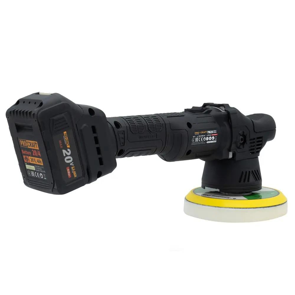 Полировальная машина ProCraft PM20 без АКБ и ЗП - фото 3 Полировальная машина ProCraft PM20 без АКБ и ЗП - фото 3