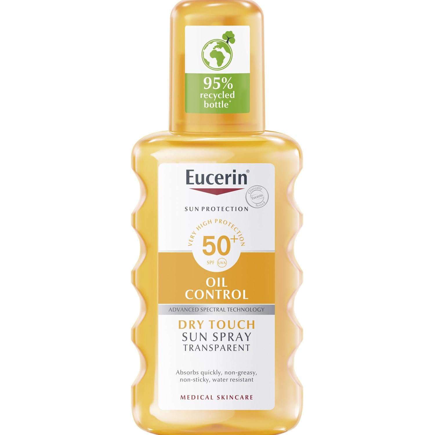 Спрей для тіла сонцезахисний Eucerin Oil Control Body Sun Spray Transparent SPF50+ 200 мл (2536665517)