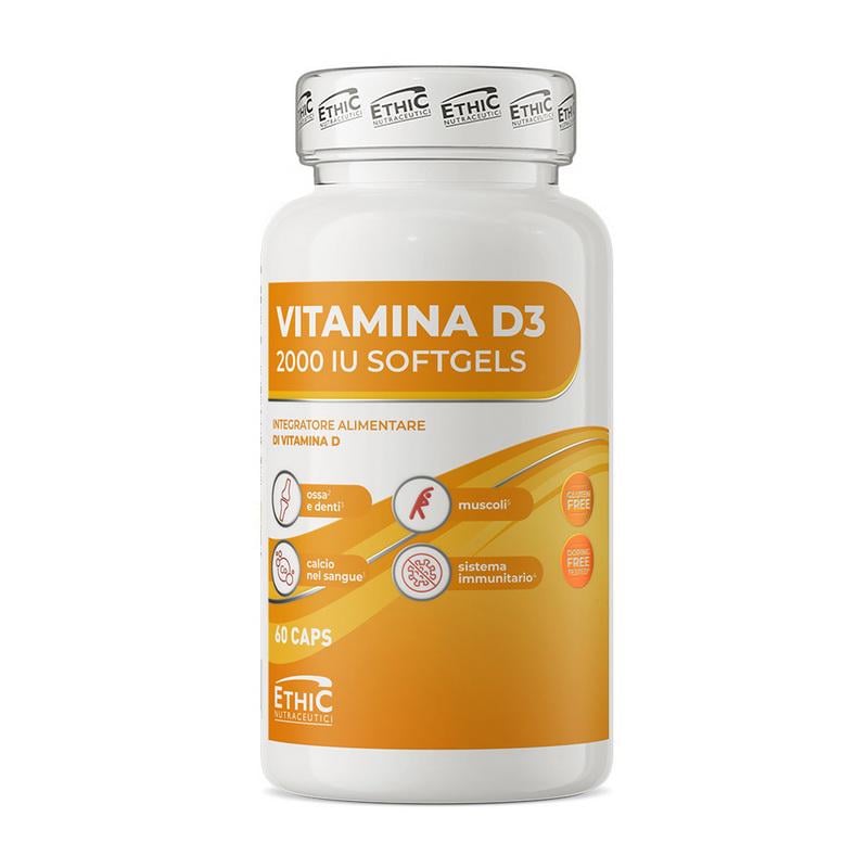 Вітамін D3 2000 МО Ethic Nutraceutici Vitamin D3 60 капс.