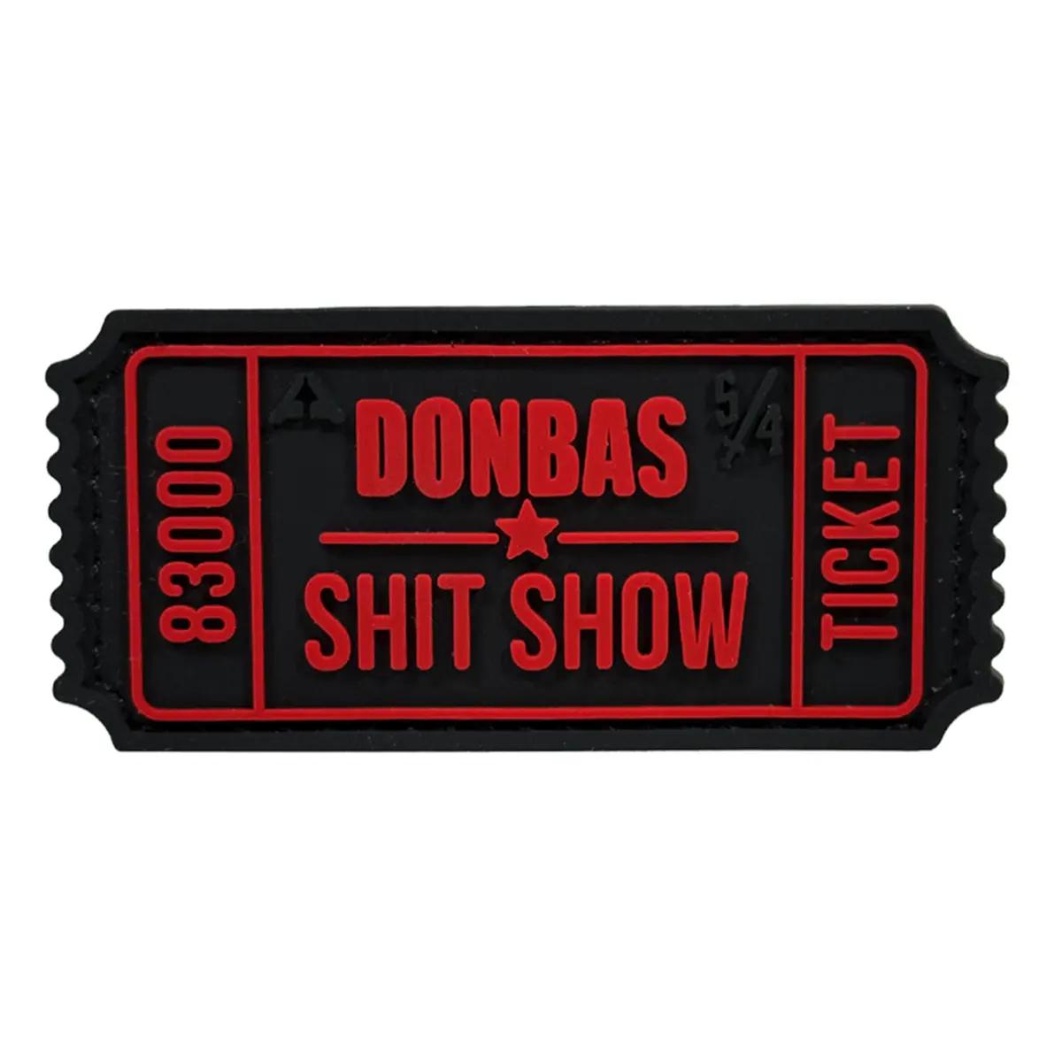 Патч Ticket Donbas Черно-красный (PATCH-049) - фото 2