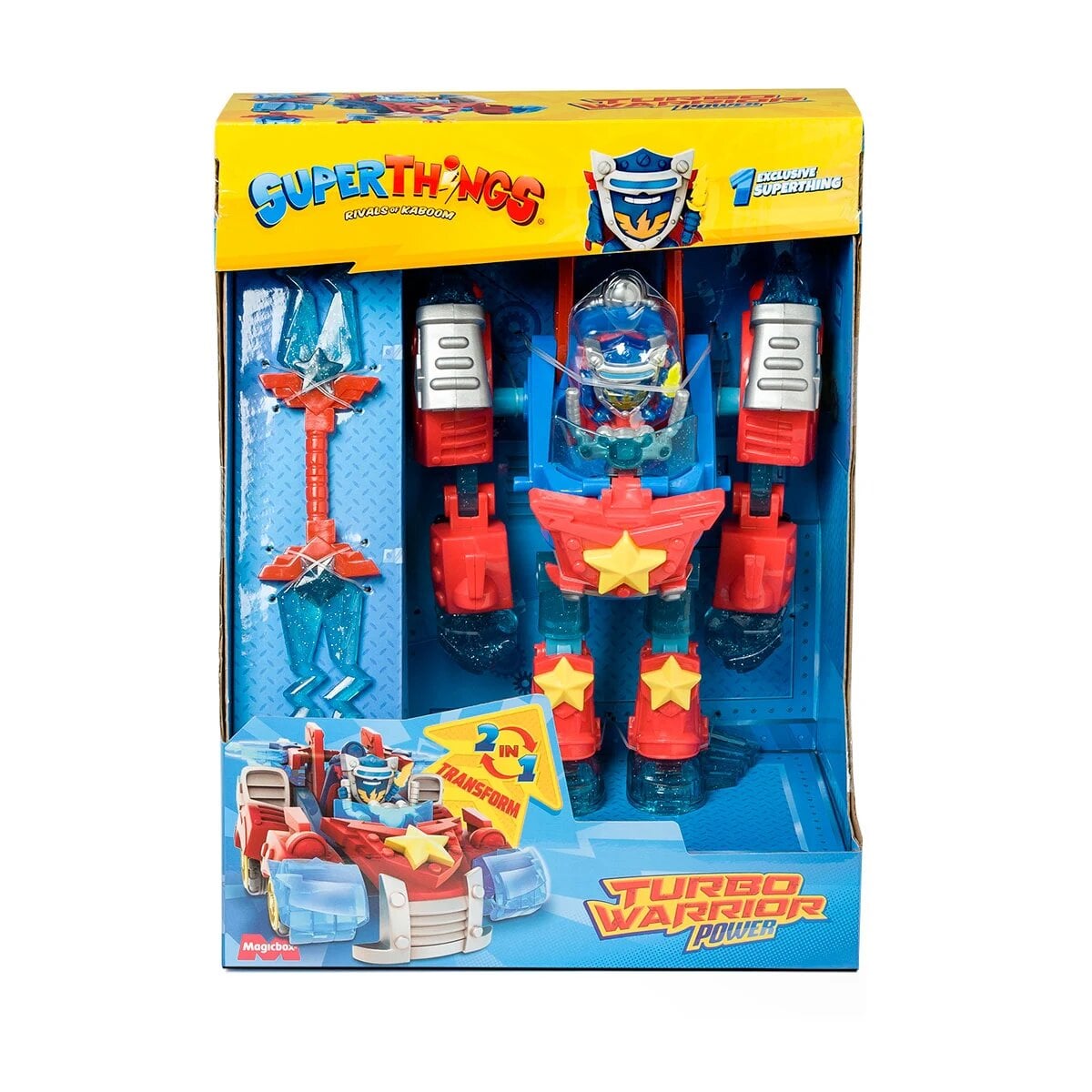 Игровой набор SuperThings Супербот Трансформер Сила Turbo Warrior (PSTSP116IN110)