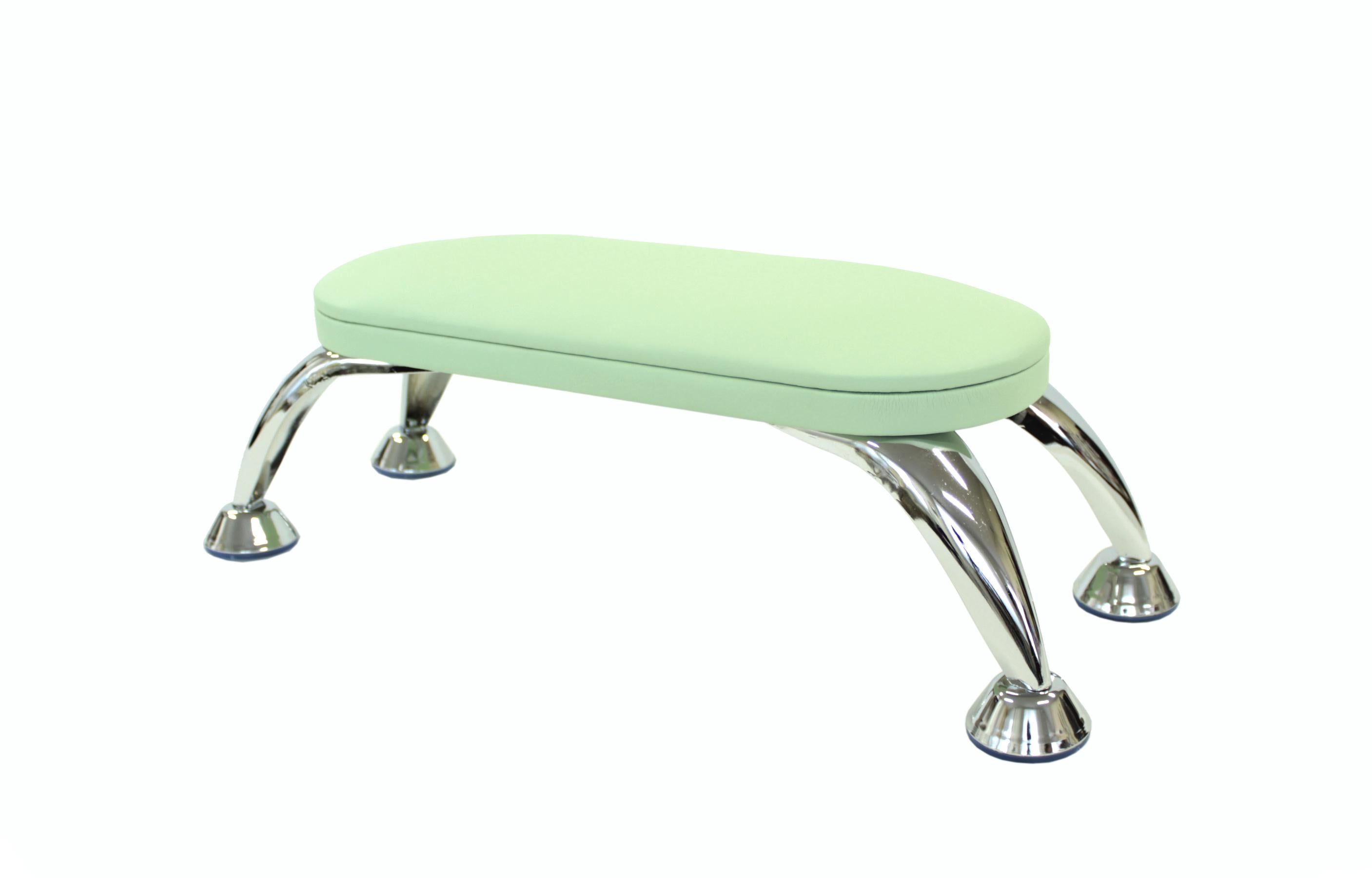 Подлокотник для маникюра MrHelix Мятный на хромированных ножках