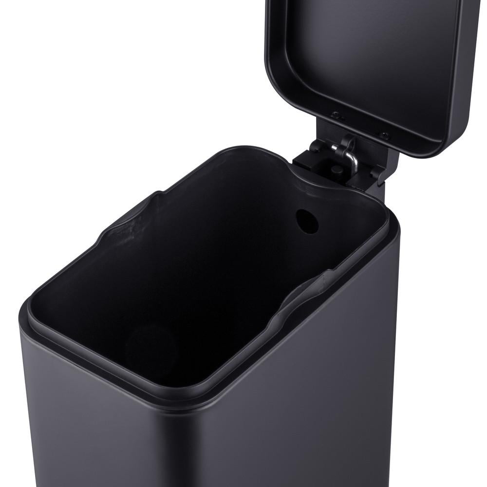 Відро для сміття з плавним закриттям MIXXUS Premium Quadro-TC0105 прямокутне 5 л Black (MI7061) - фото 8