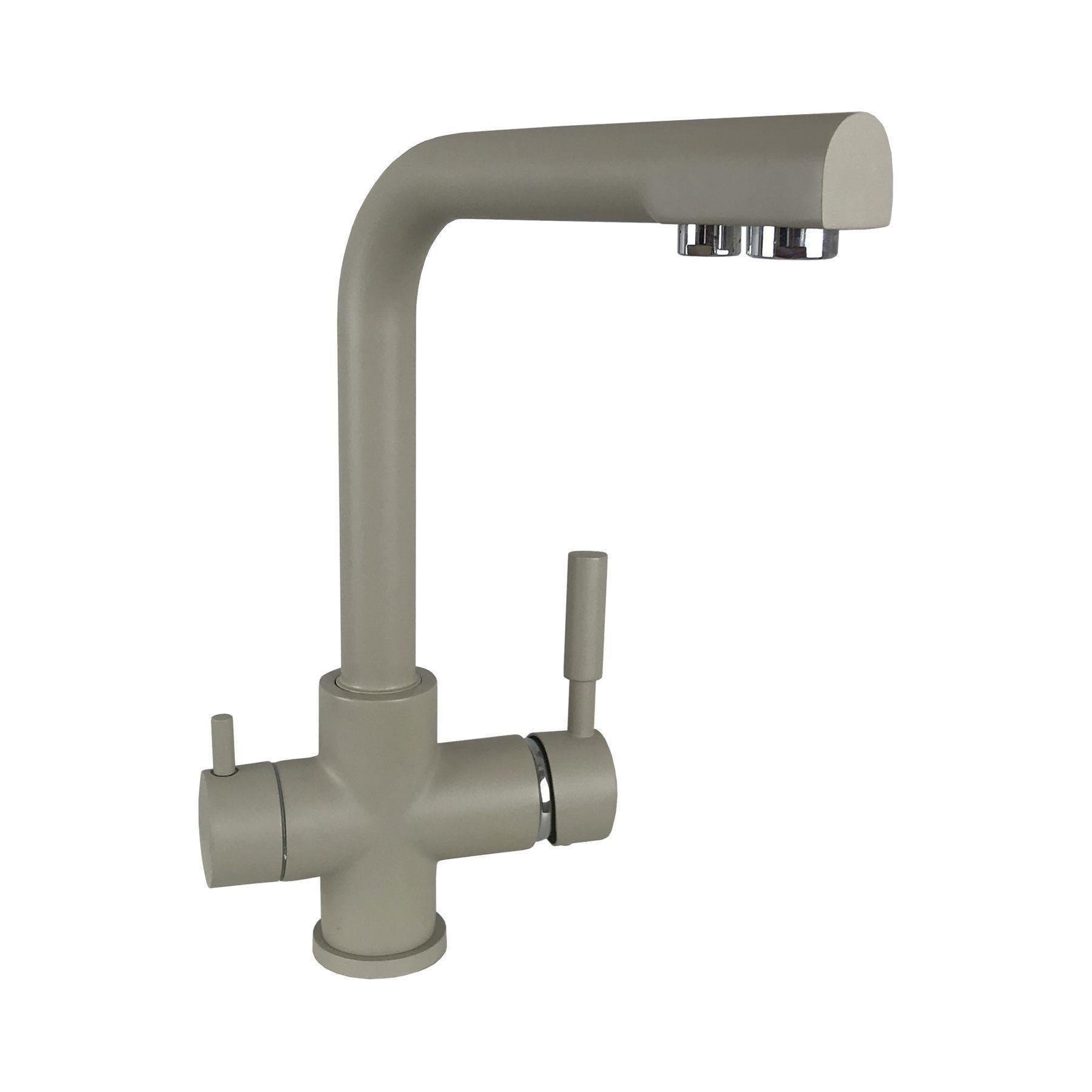 Змішувач для кухні на два виходи фільтр/вода GLux LAZER GLLR-0888-4-COLORADO Бежевий (11310) Змішувач для кухні на два виходи фільтр/вода GLux LAZER GLLR-0888-4-COLORADO Бежевий (11310)