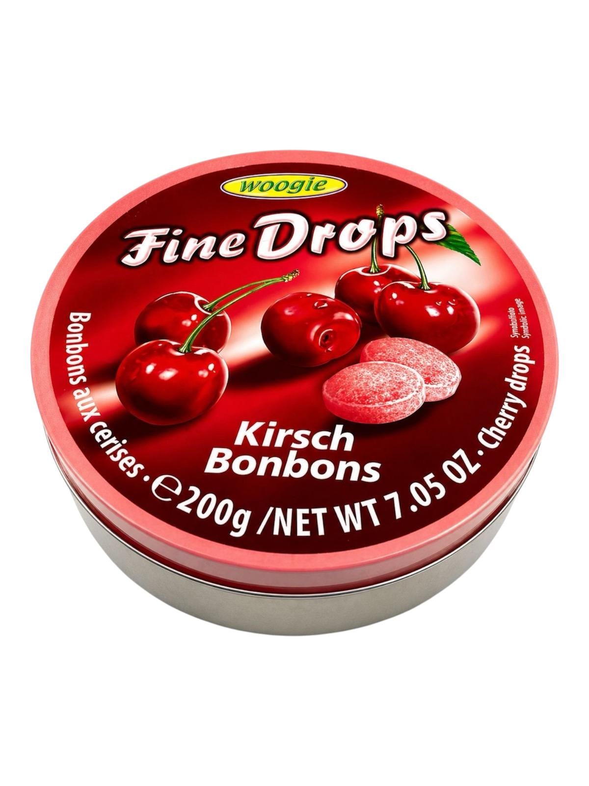Леденцы Woogie Fine Drops со вкусом вишни 200 г (56812)
