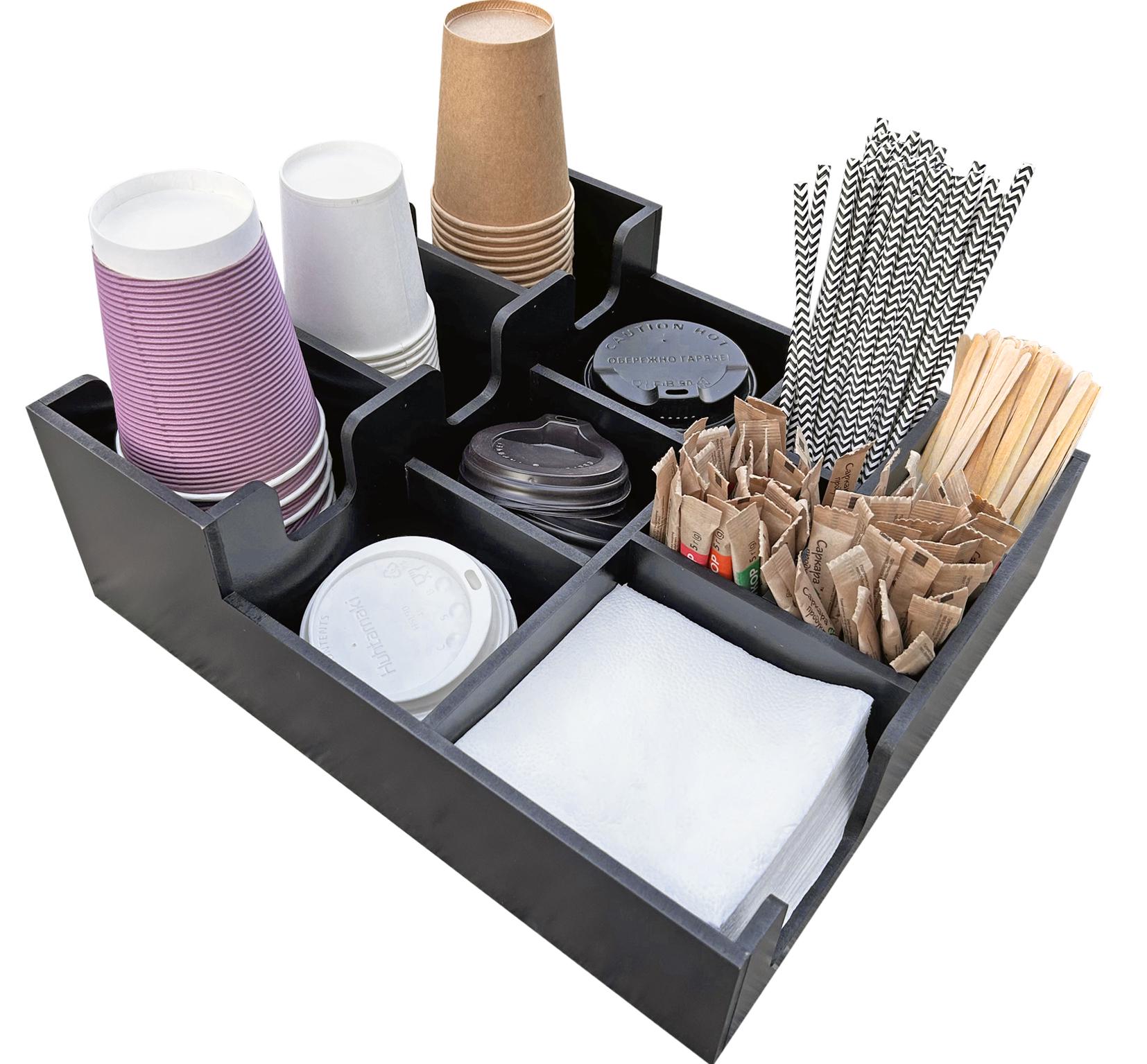 Барный органайзер для стаканов и крышек на 11 секций МДФ квадрат 31х35х12 см Black (БАР 003) Барный органайзер для стаканов и крышек на 11 секций МДФ квадрат 31х35х12 см Black (БАР 003)