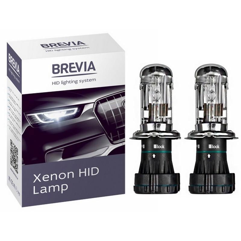 Лампа ксенонова Brevia H4 6000K 2 шт. (12460)