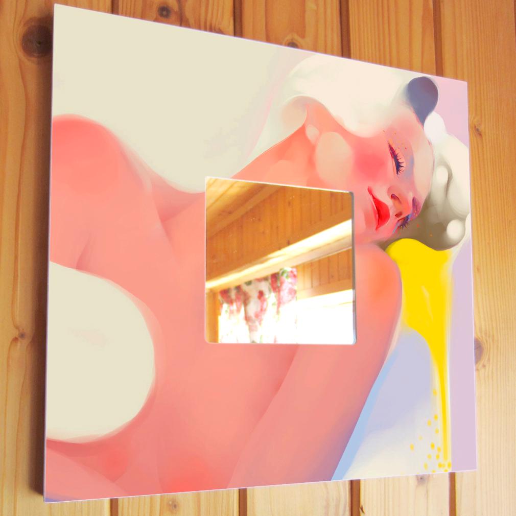 Зеркало декоративное Красавица 260х260 мм (M00644)