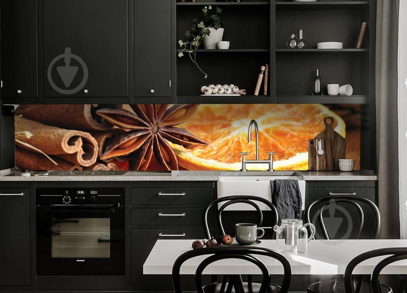 Наклейки кухонный фартук  Zatarga  "Корица и бадьян " 600х3000 мм Коричневый (Z180281/2)