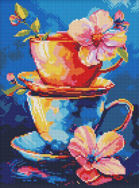 Алмазная мозаика Ideyka Тайна чаепития 30x40 см (Id-AMO8147)