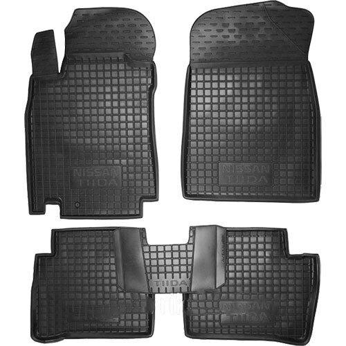 Коврики в салон Avto-Gumm Nissan Tiida I 04-11 Черный (11258)