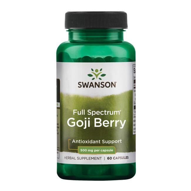 Ягоди годжі Swanson Full Spectrum Goji Berry 500 мг 60 Caps