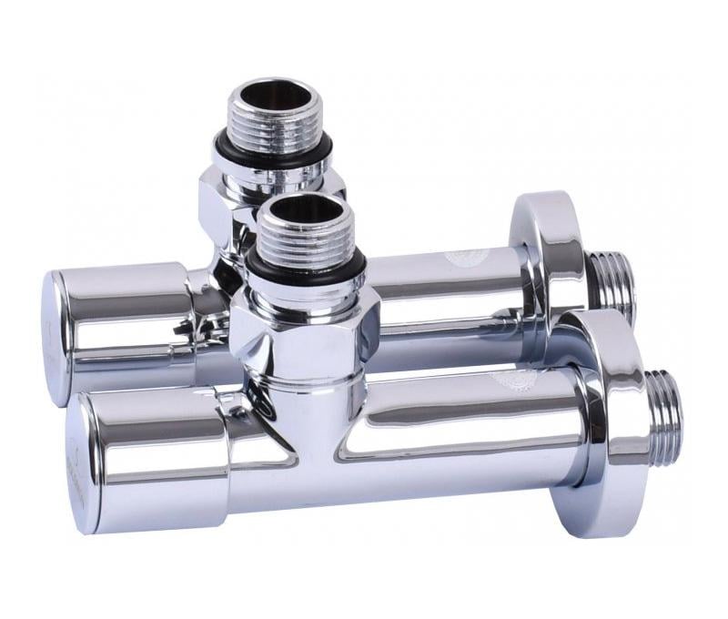 Набір подовжених кутових кранів Solomon 7777 1/2" з американкою Chrome - фото 2 Набір подовжених кутових кранів Solomon 7777 1/2" з американкою Chrome - фото 2